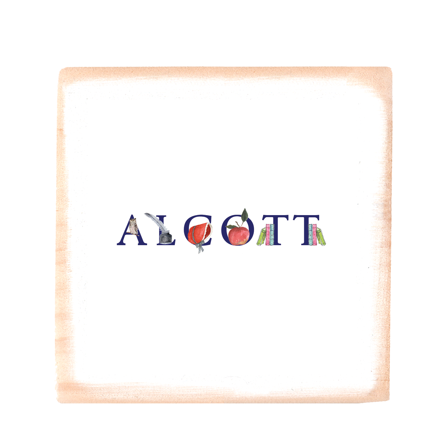 alcott square wood block