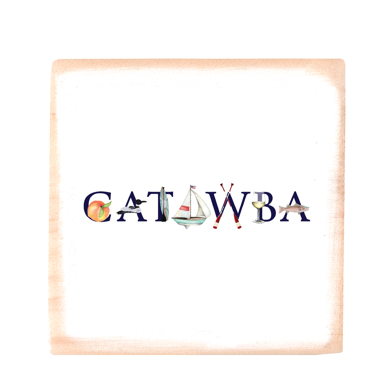 catawba square wood block