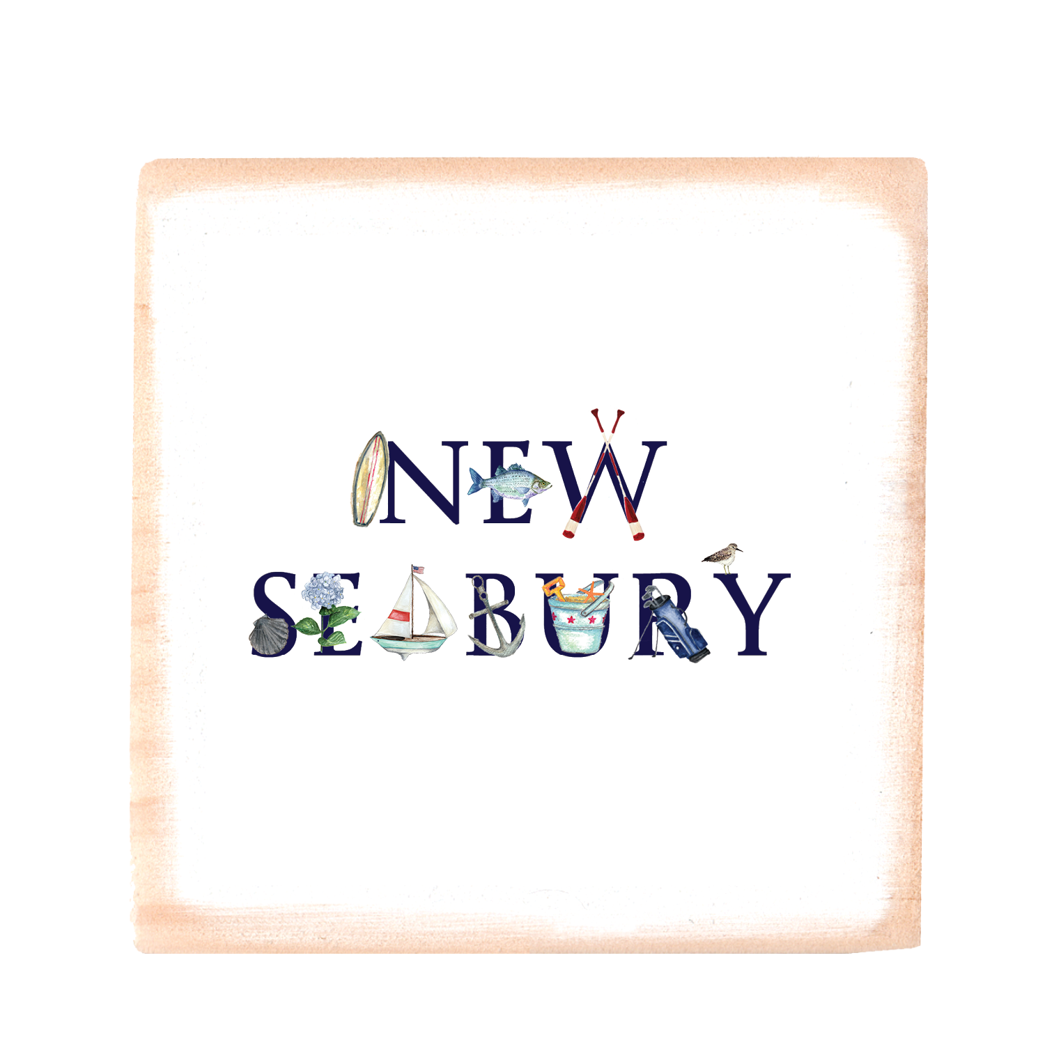 new seabury square wood block