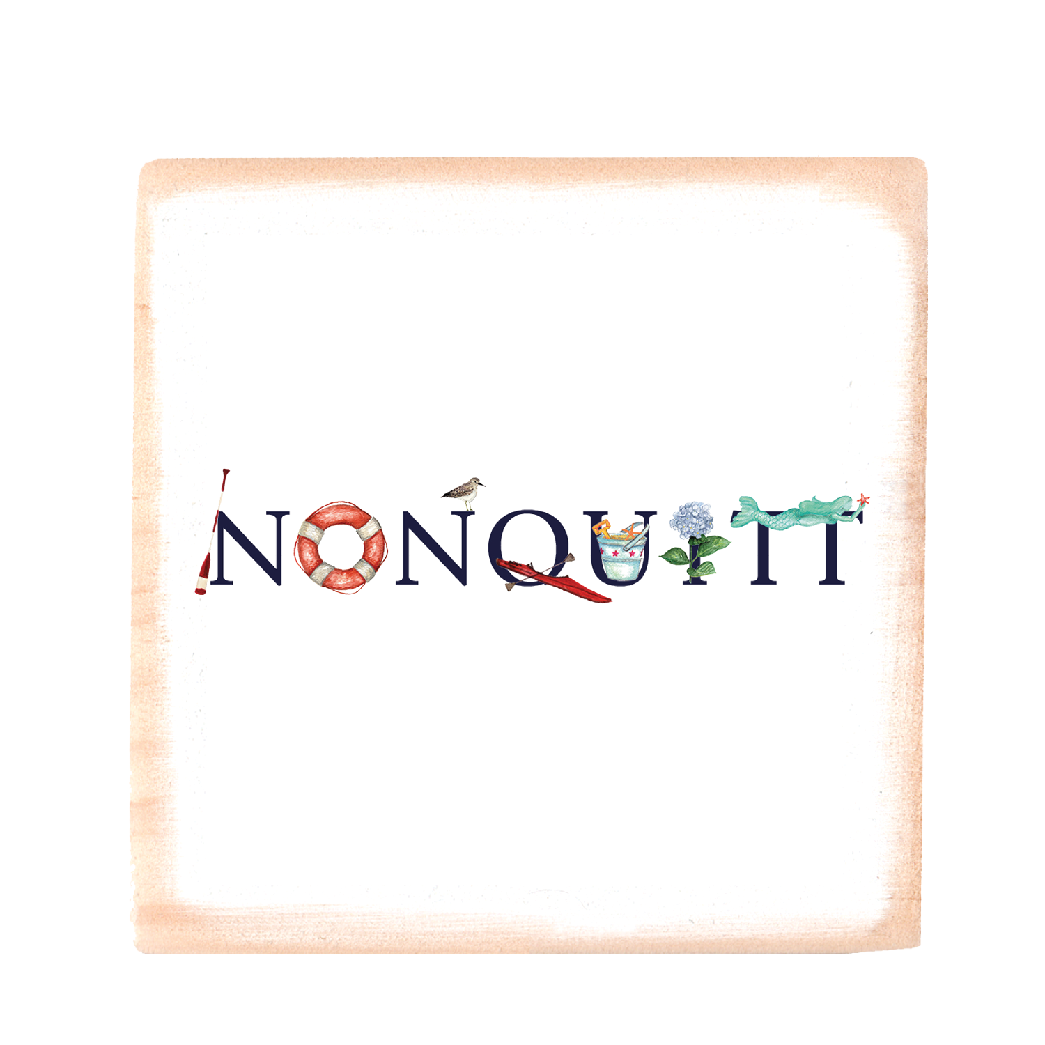 nonquitt square wood block