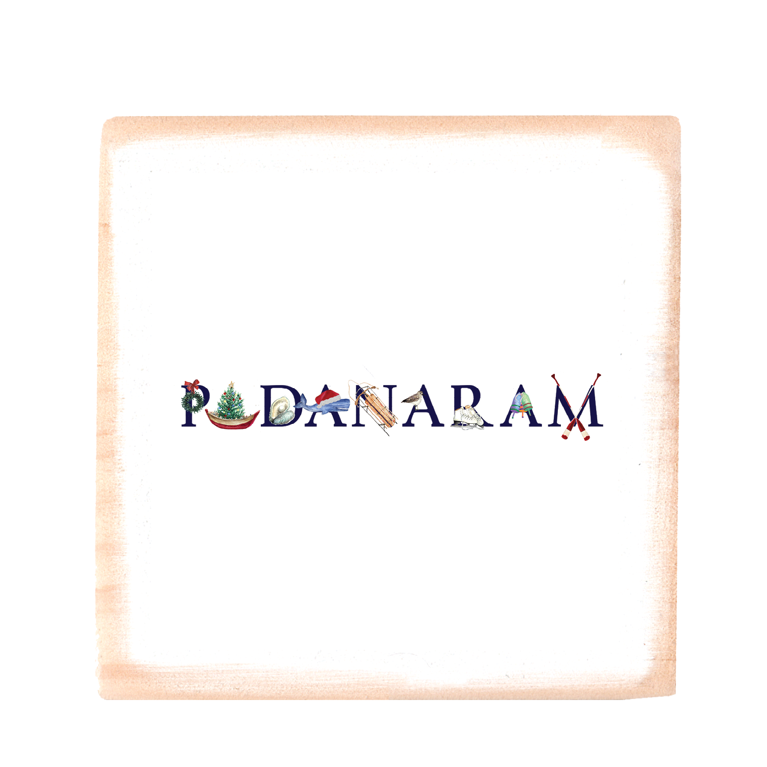 padanaram holiday square wood block