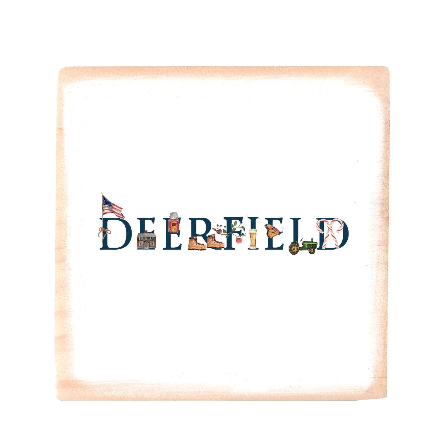 deerfield square wood block