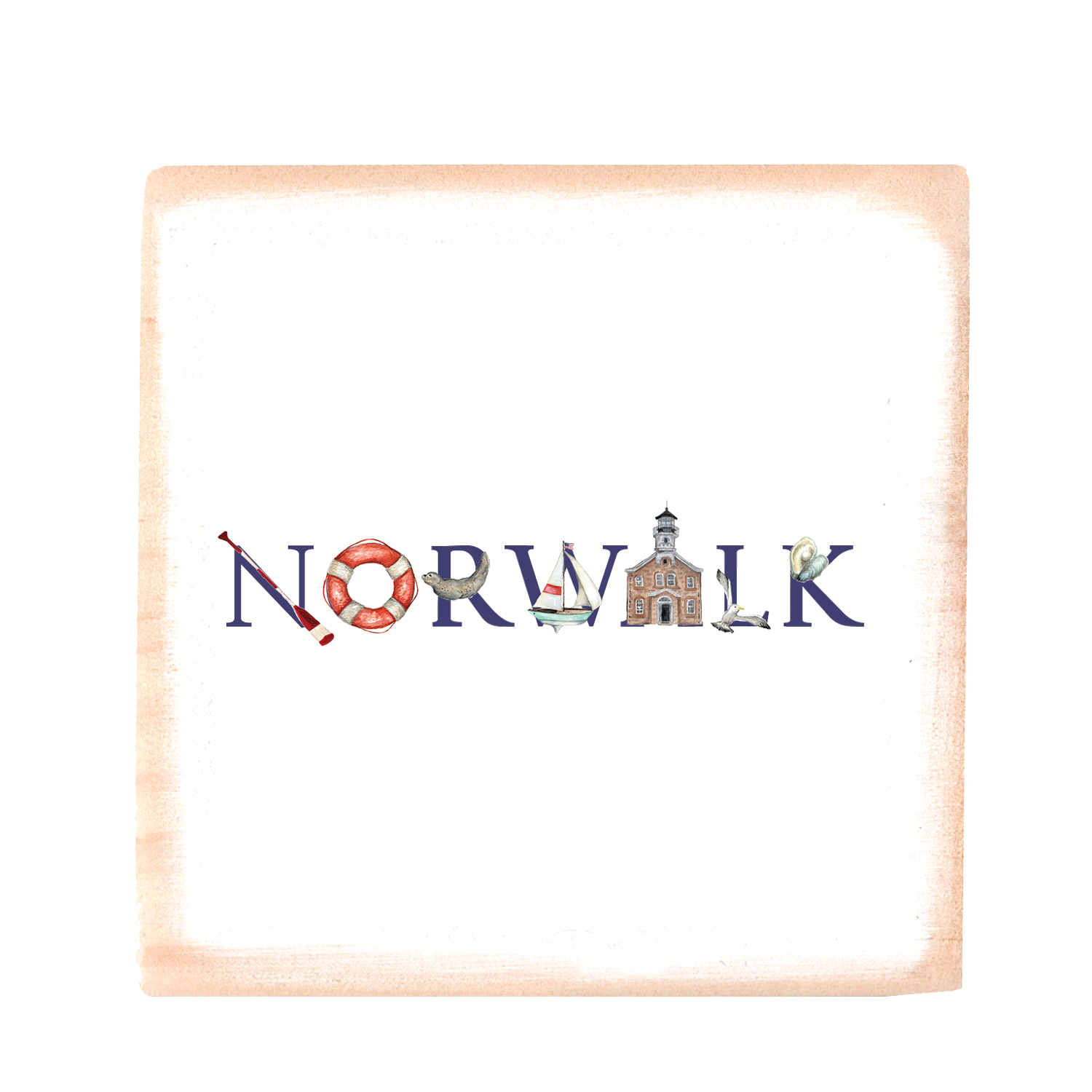 norwalk square wood block