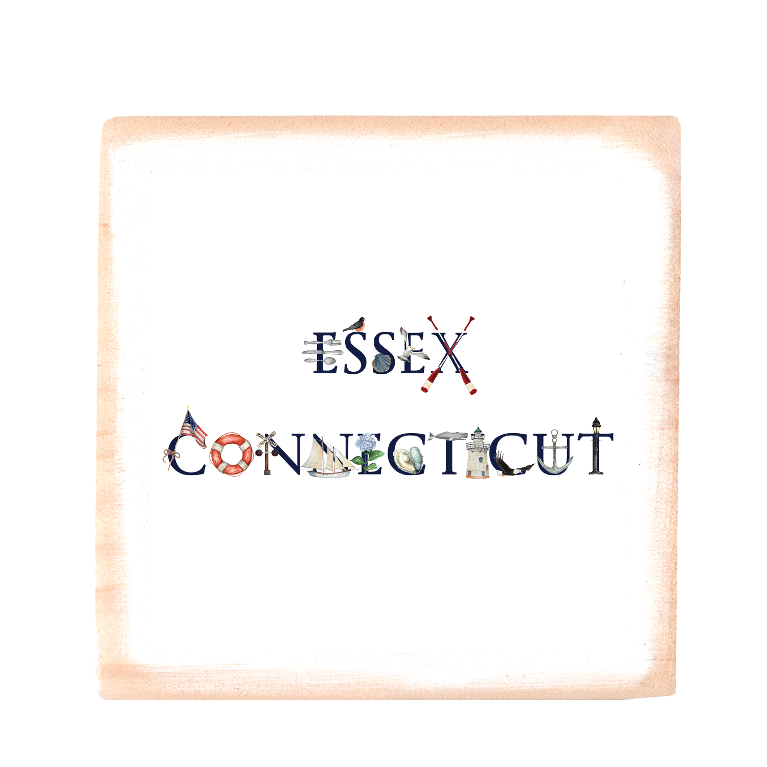 essex connecticut square wood block