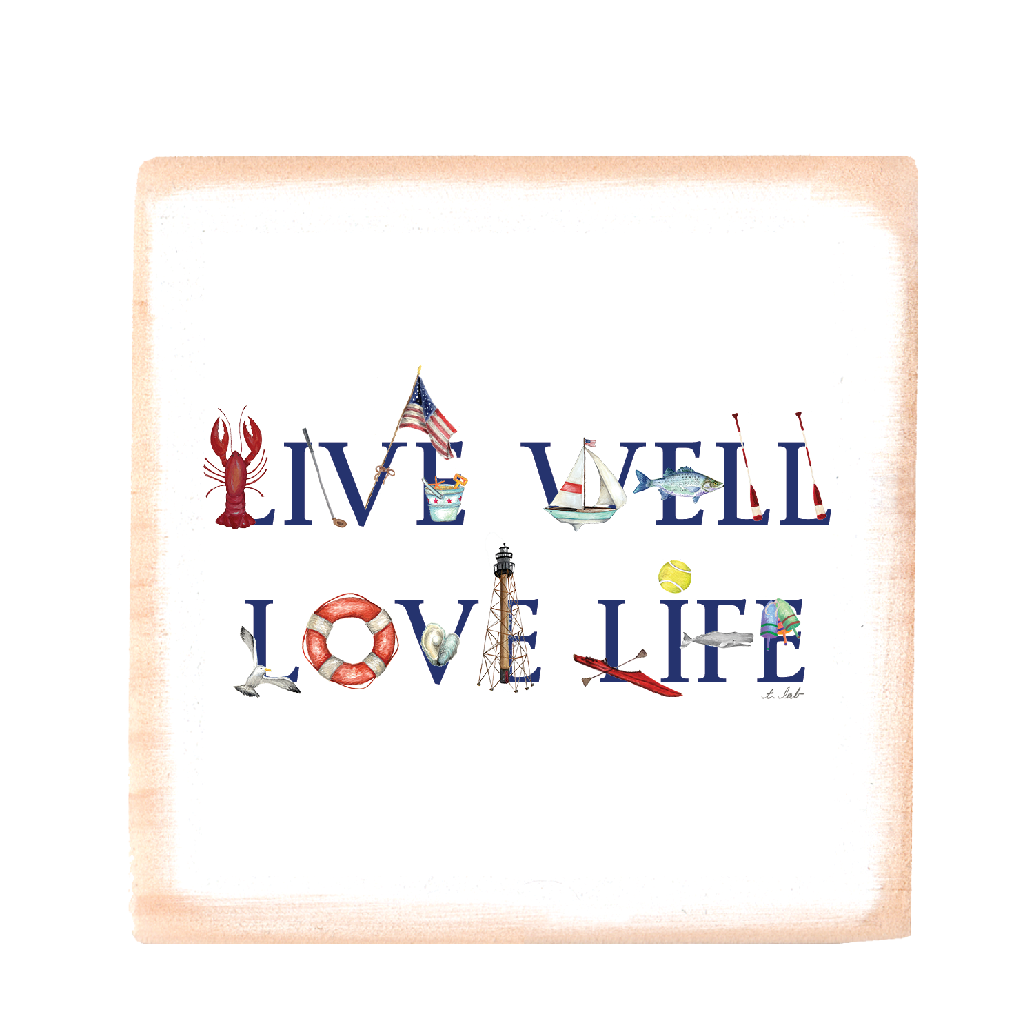 live well love life square block