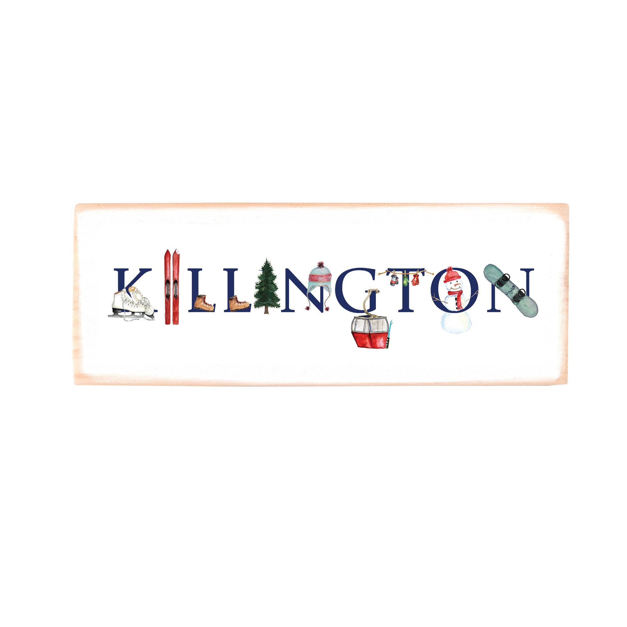 Killington rectangle wood block