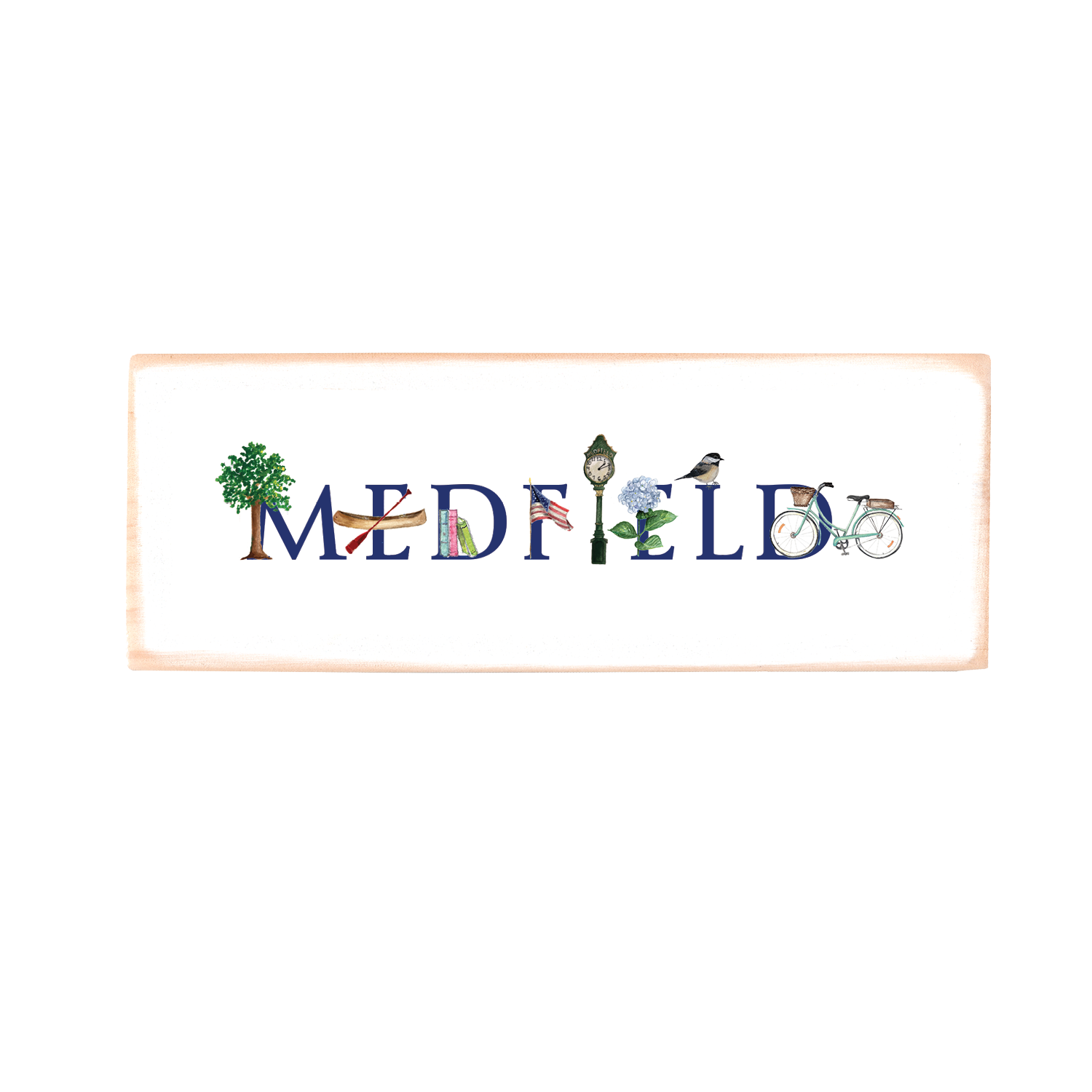 medfield rectangle wood block