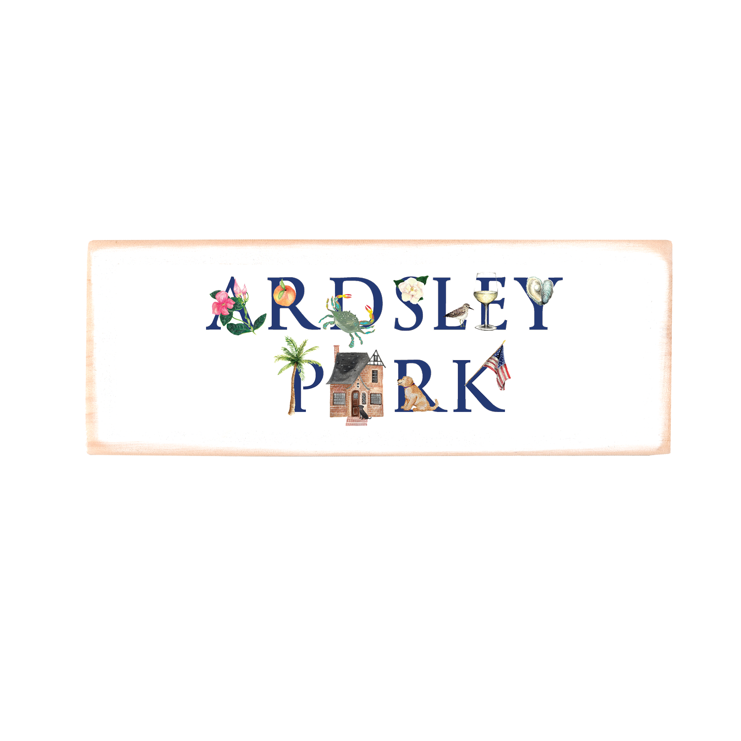 ardsley park rectangle wood block