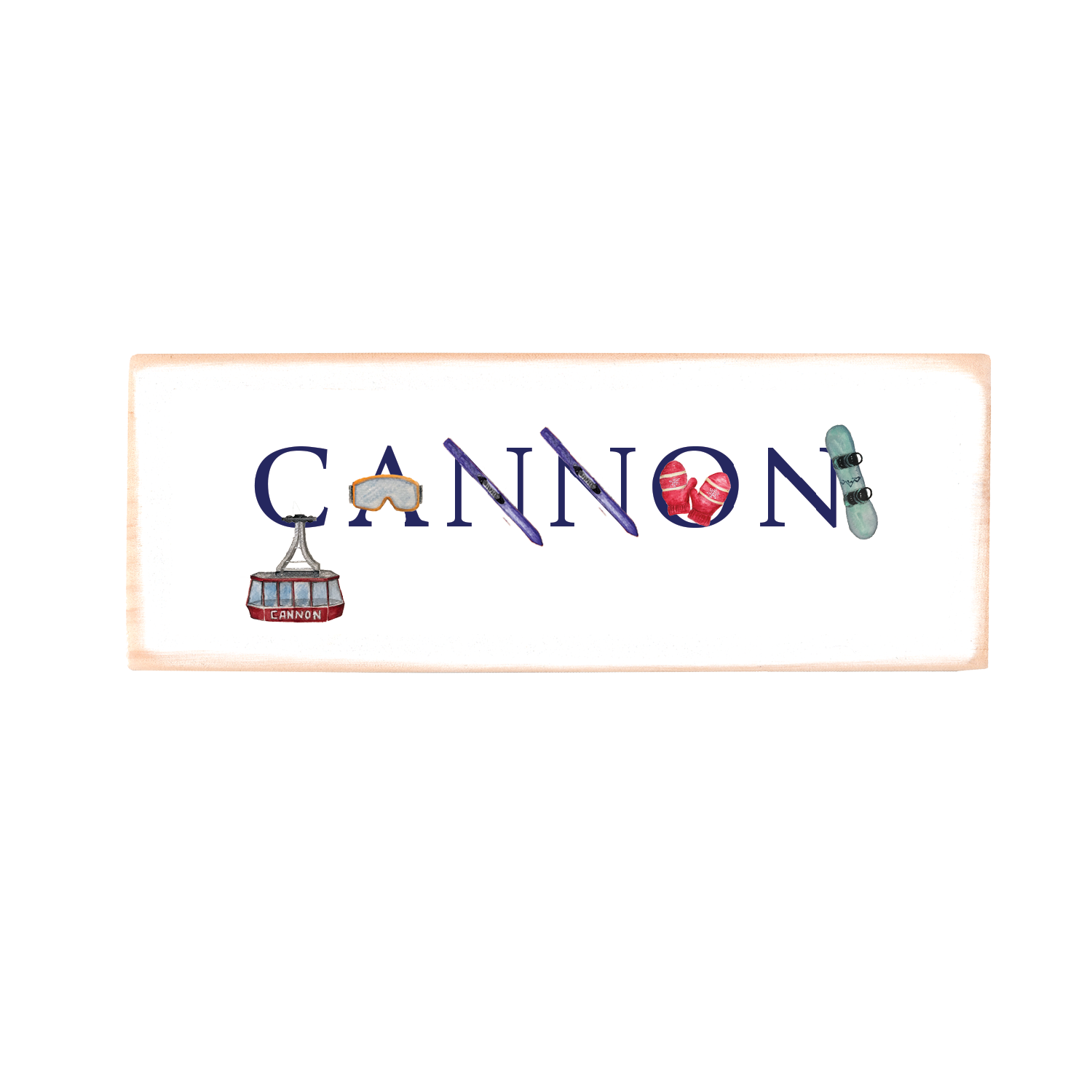 cannon rectangle wood block
