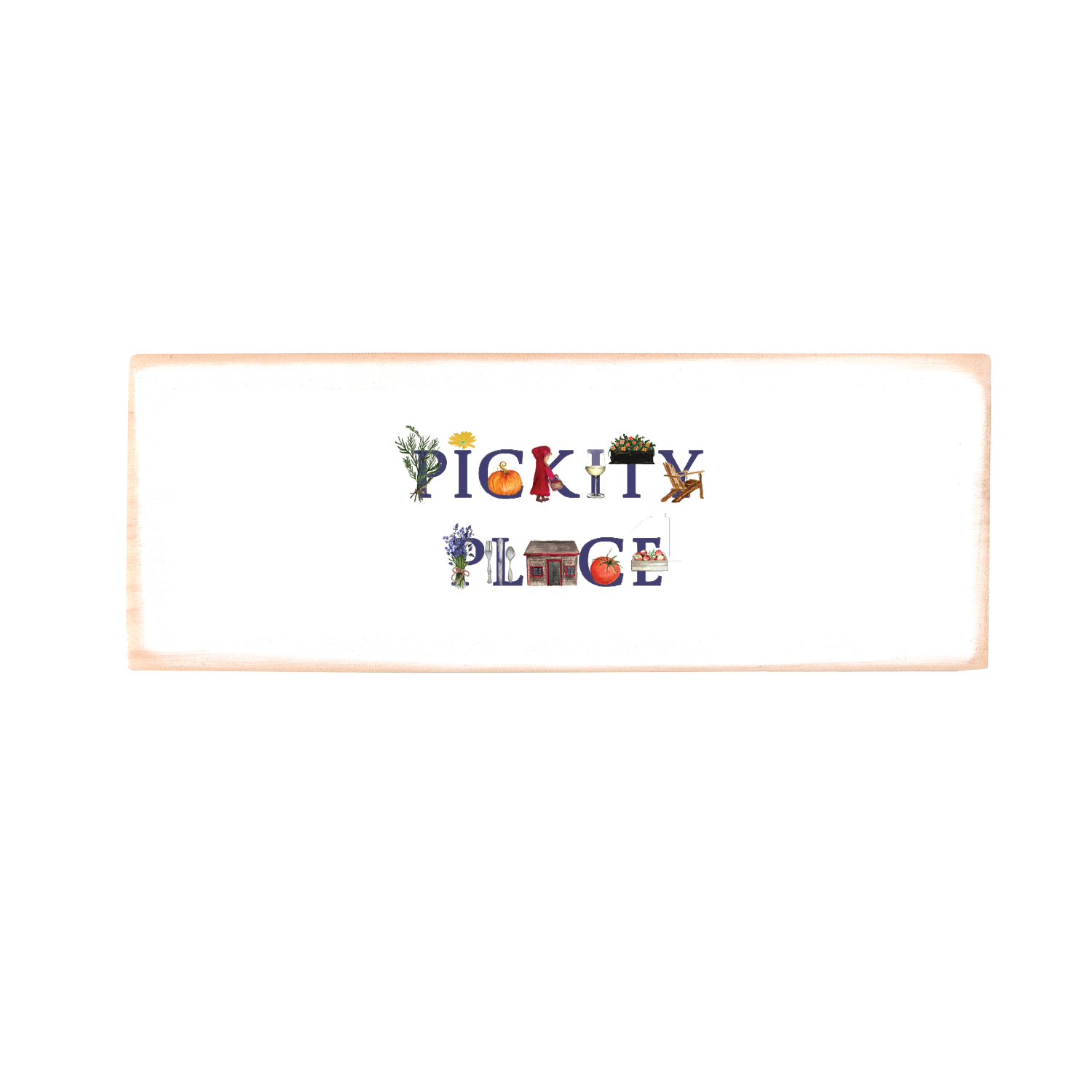 pickity place rectangle wood block