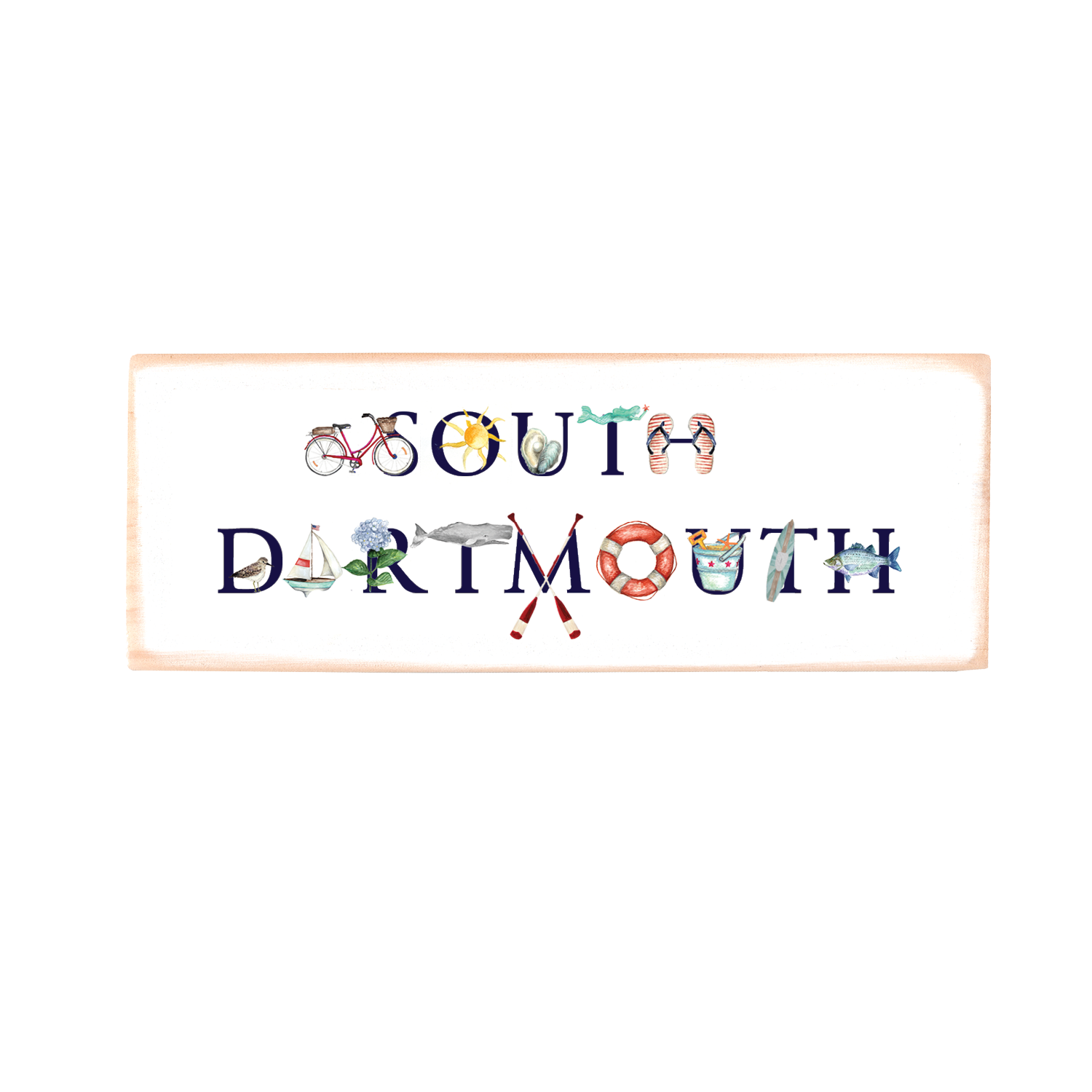 south dartmouth rectangle wood block