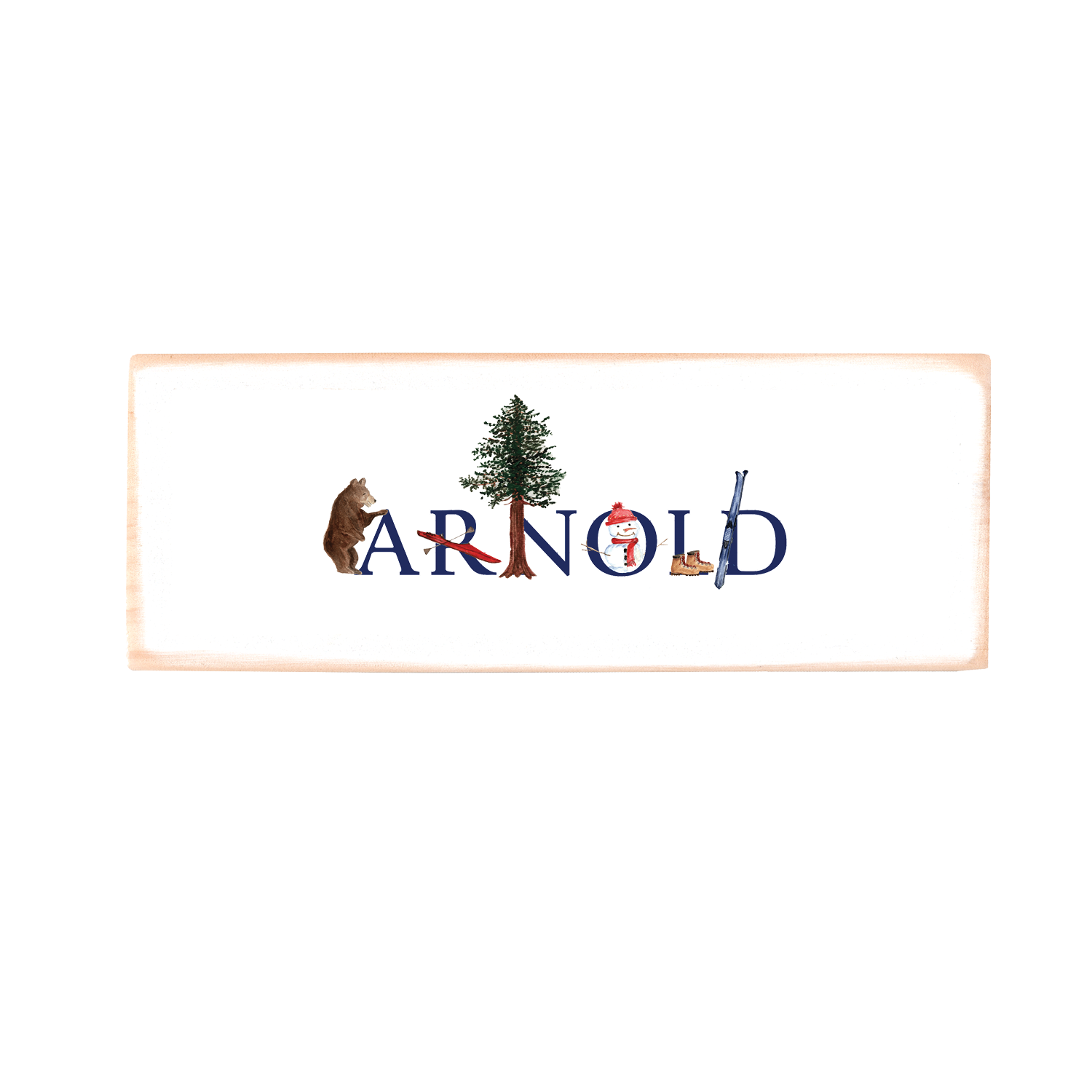 arnold rectangle wood block