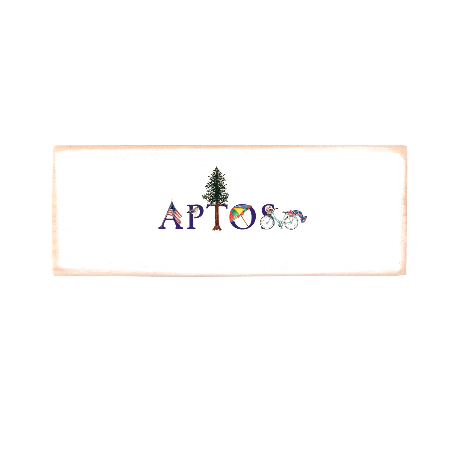 aptos rectangle wood block