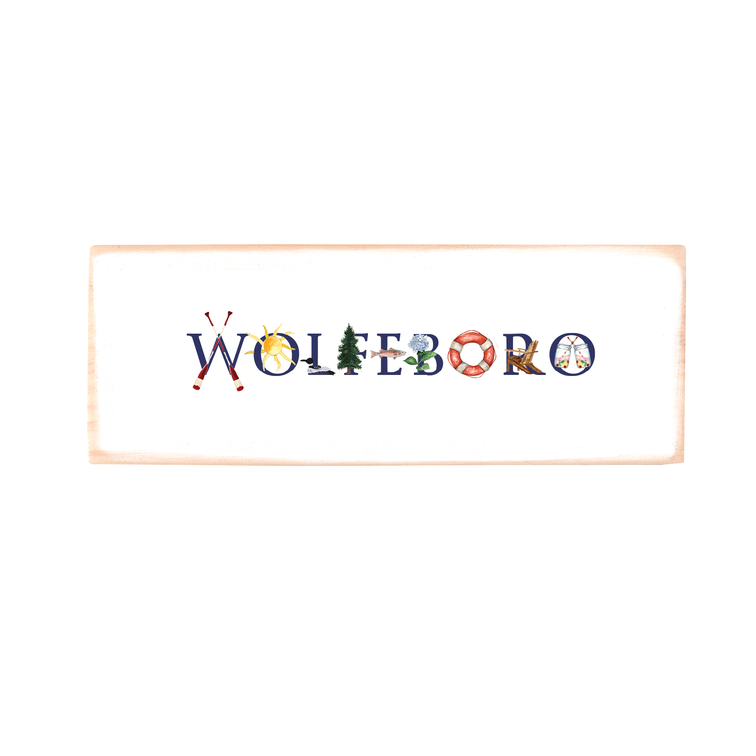 wolfeboro rectangle wood block