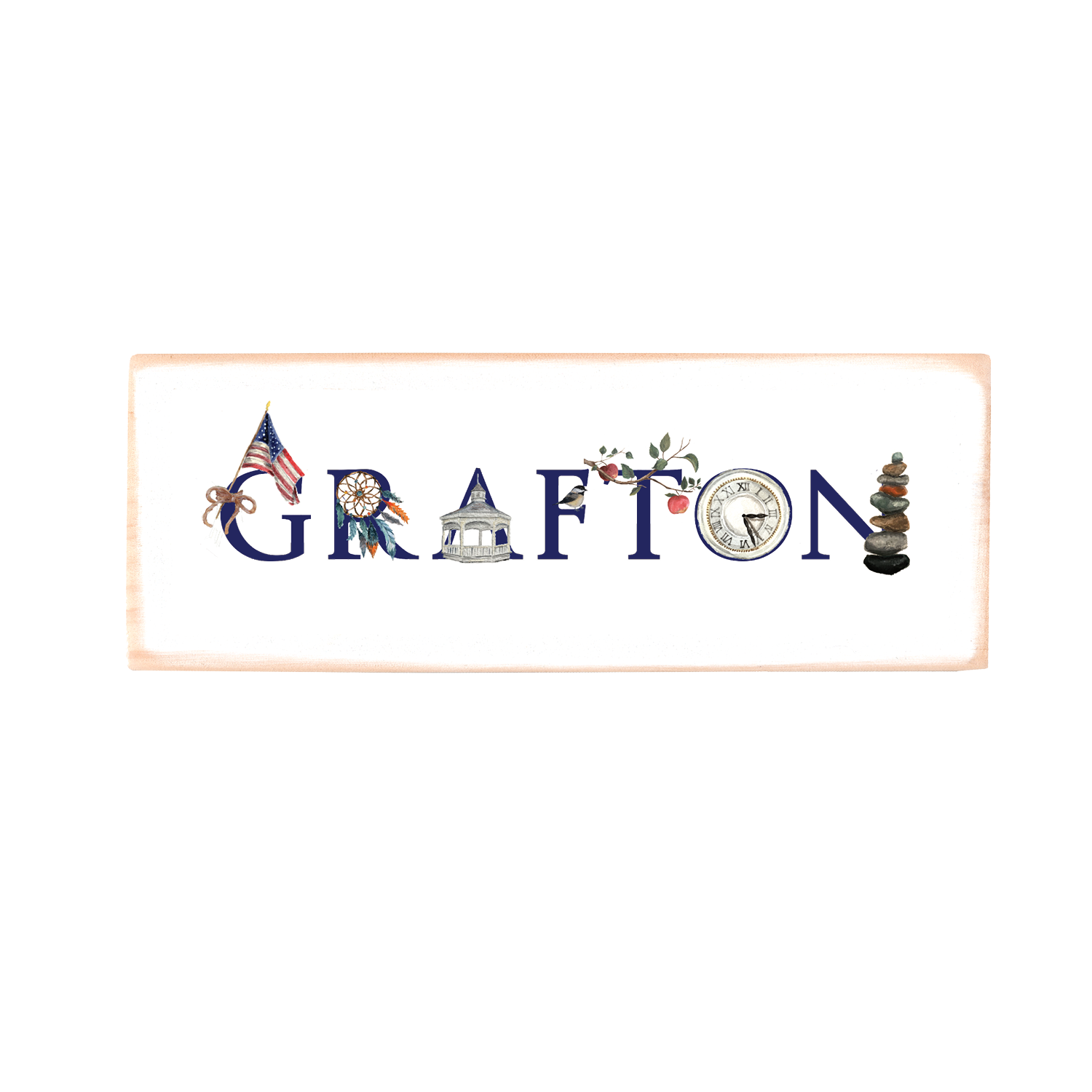 grafton rectangle wood block