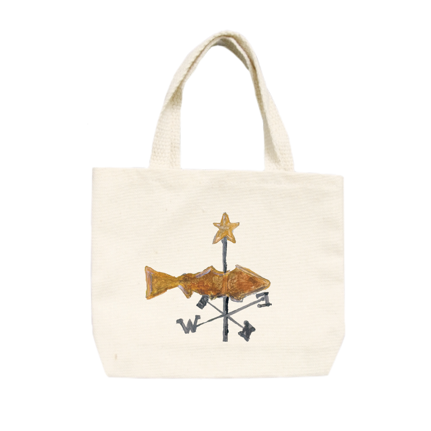 fish weathervane small tote