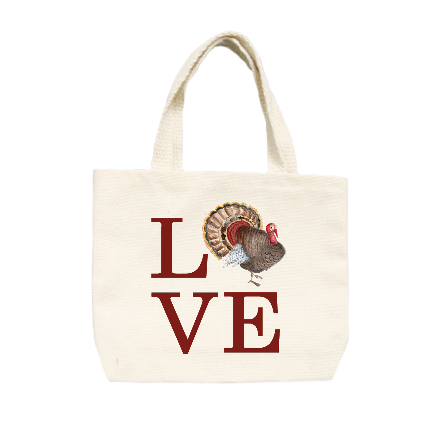 love turkey small tote