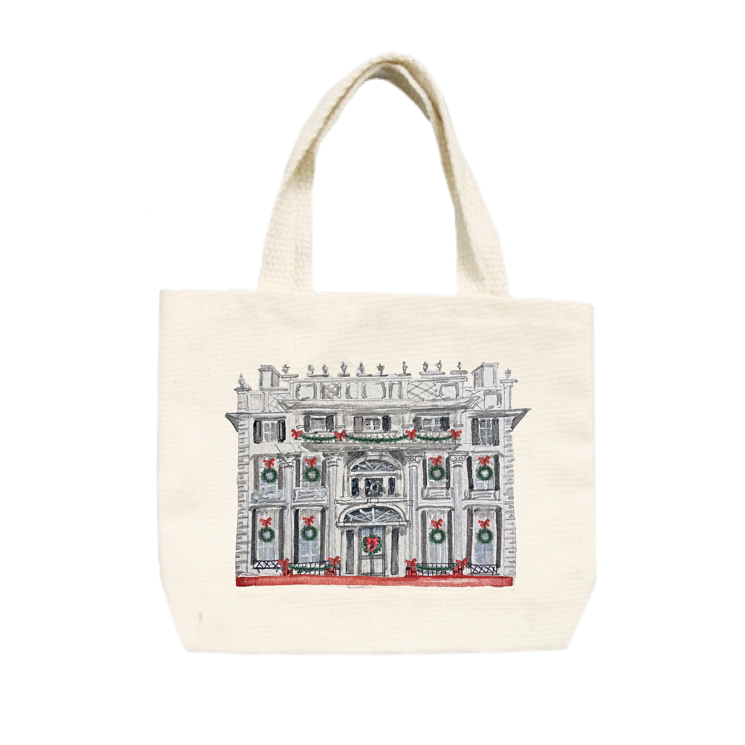 linden place holiday small tote