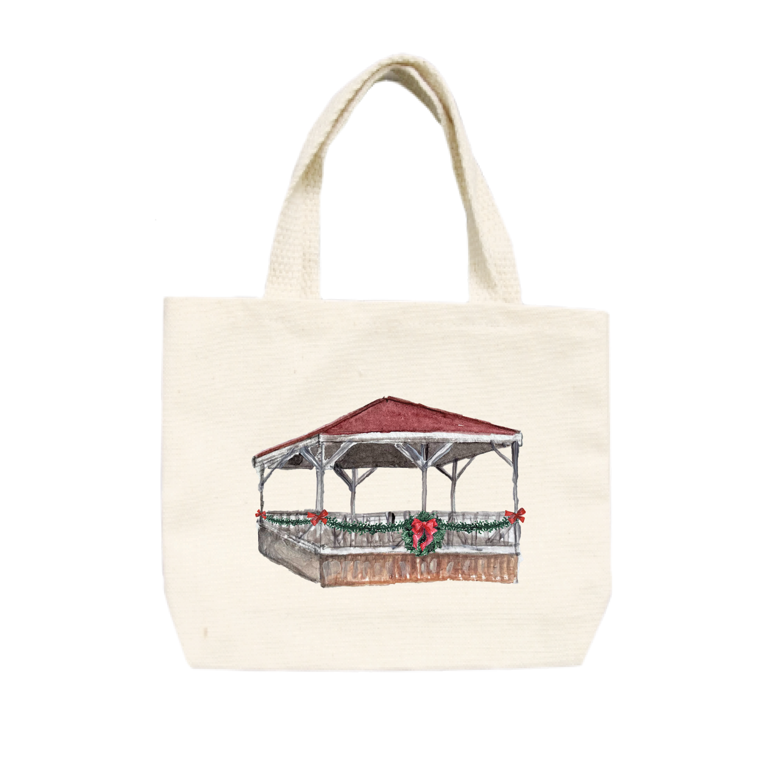 star island gazebo summer house christmas small tote