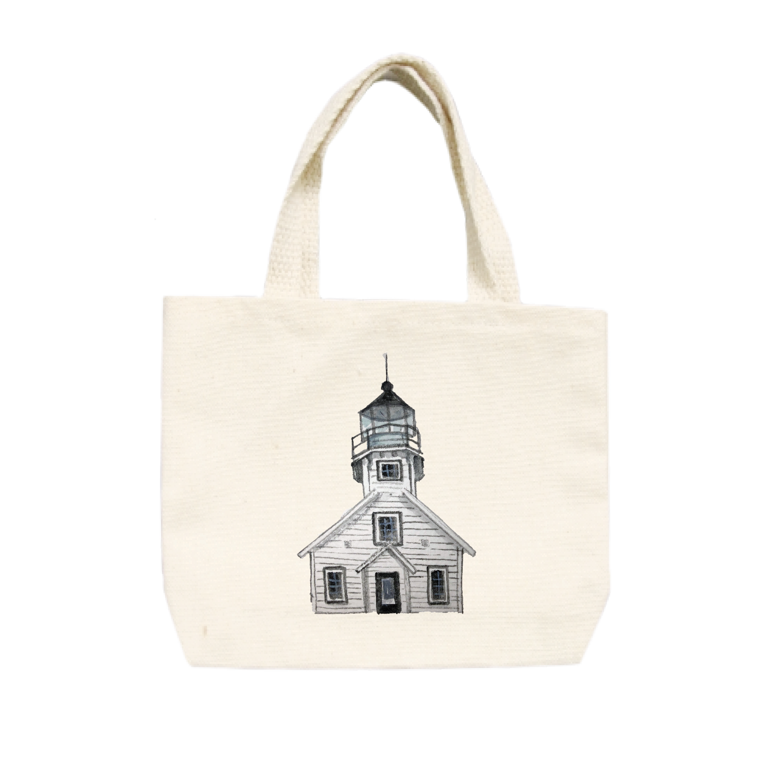 old mission lighthouse small tote