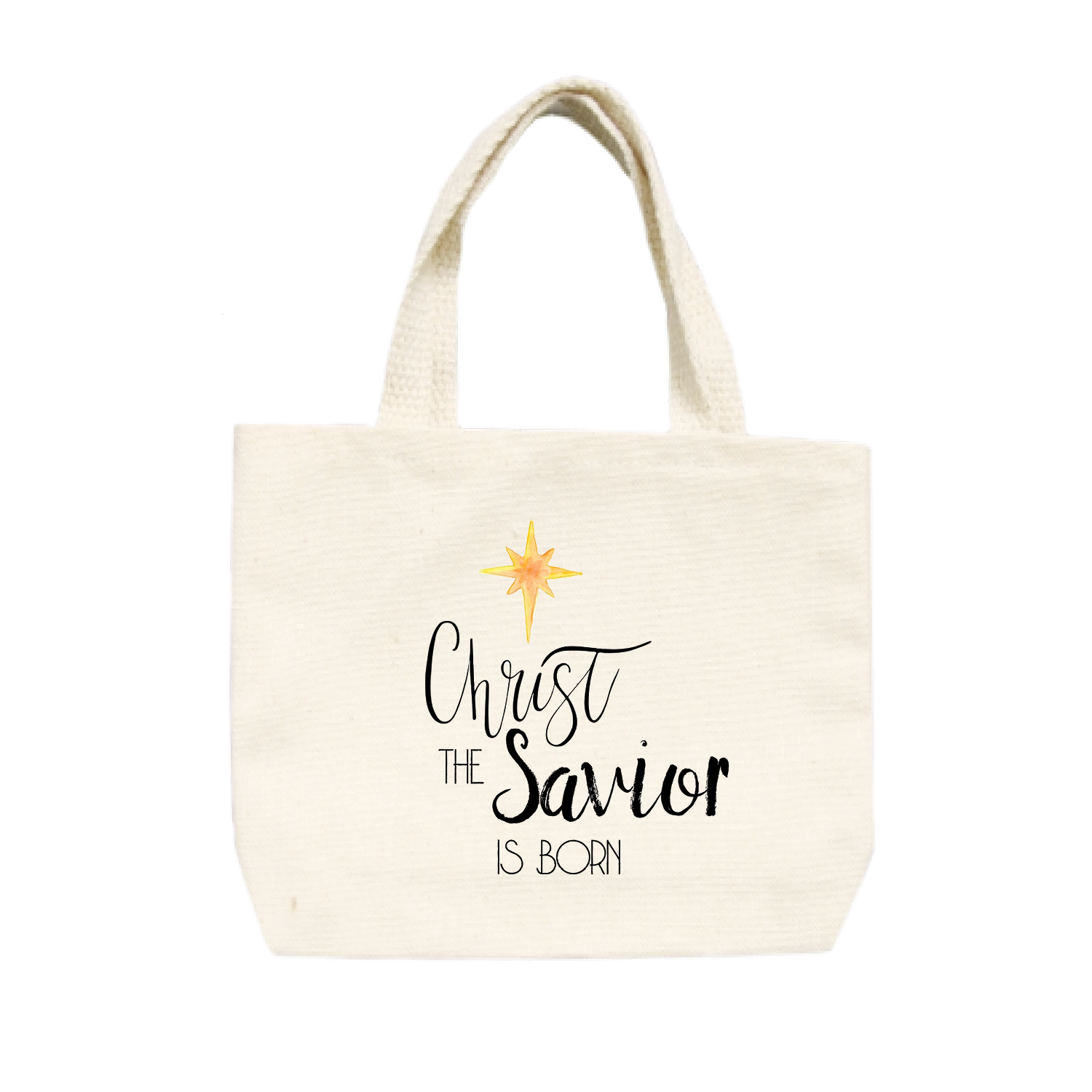 Christ is born small tote