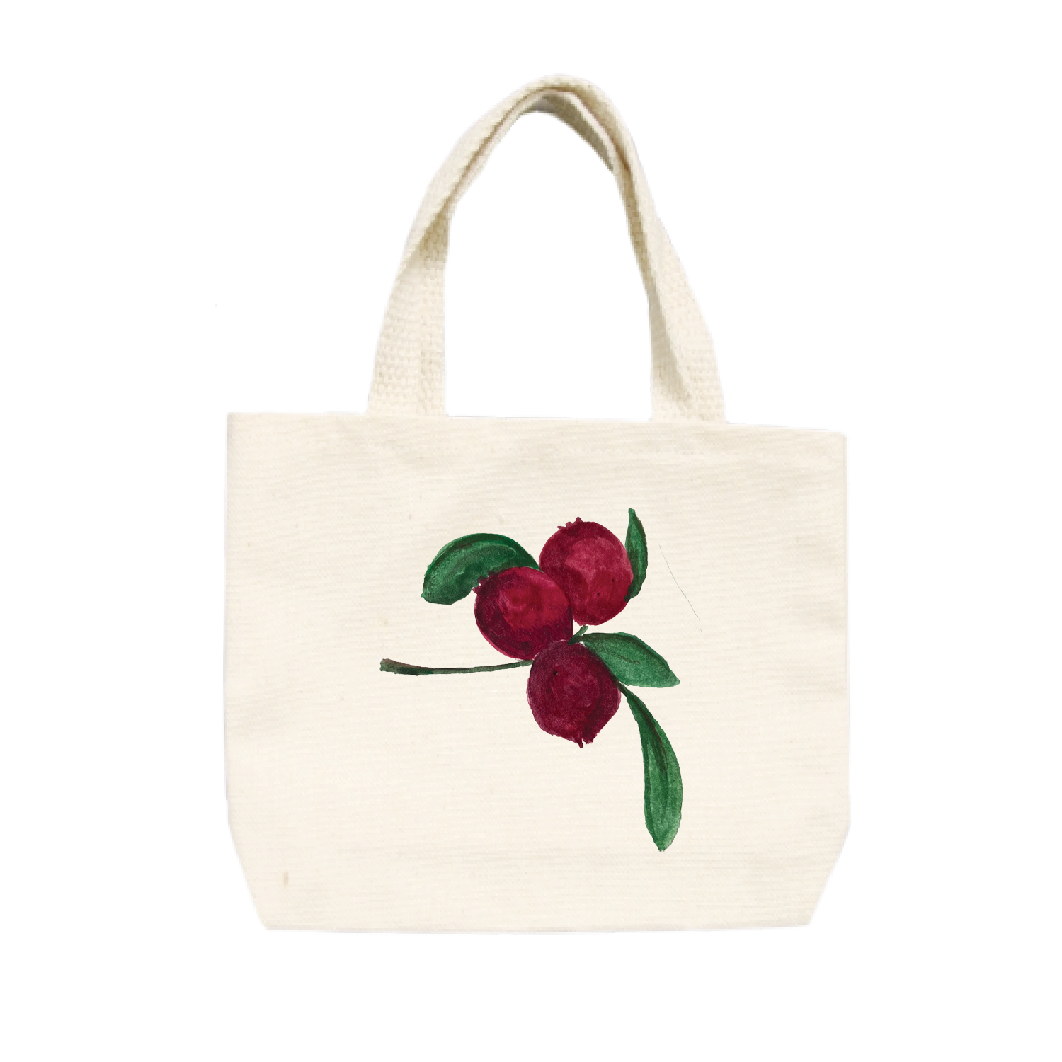 cranberry branch small tote