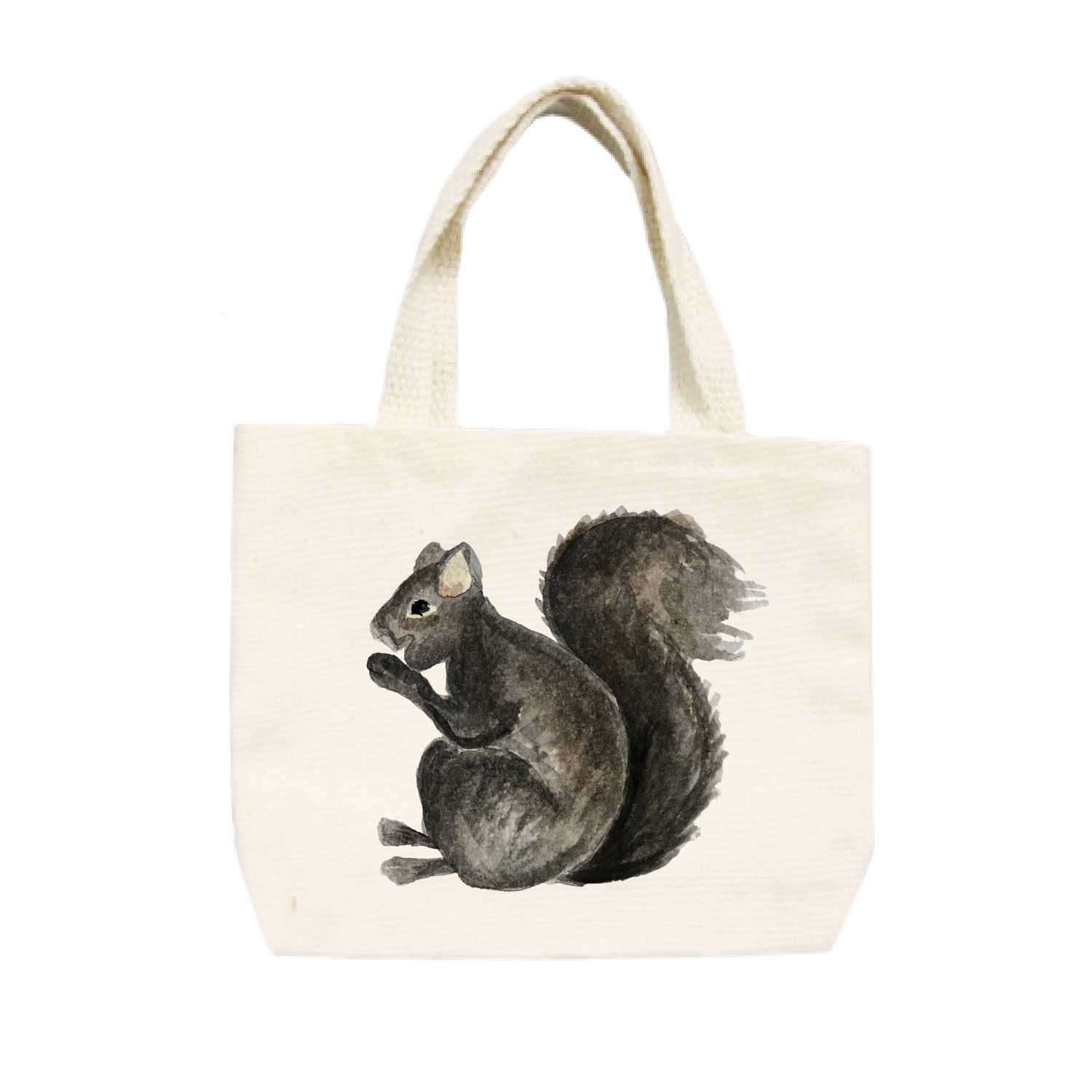 black squirrel small tote