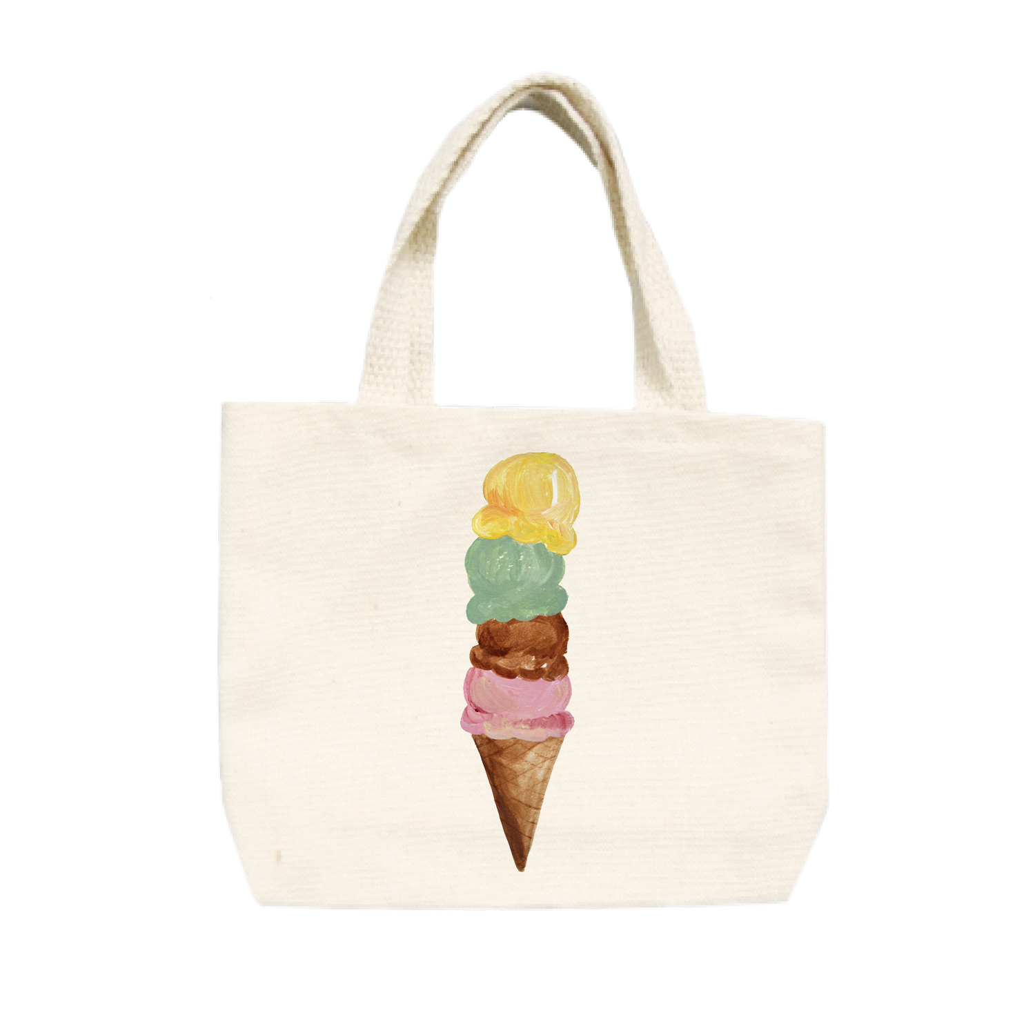 four scoop cone small tote