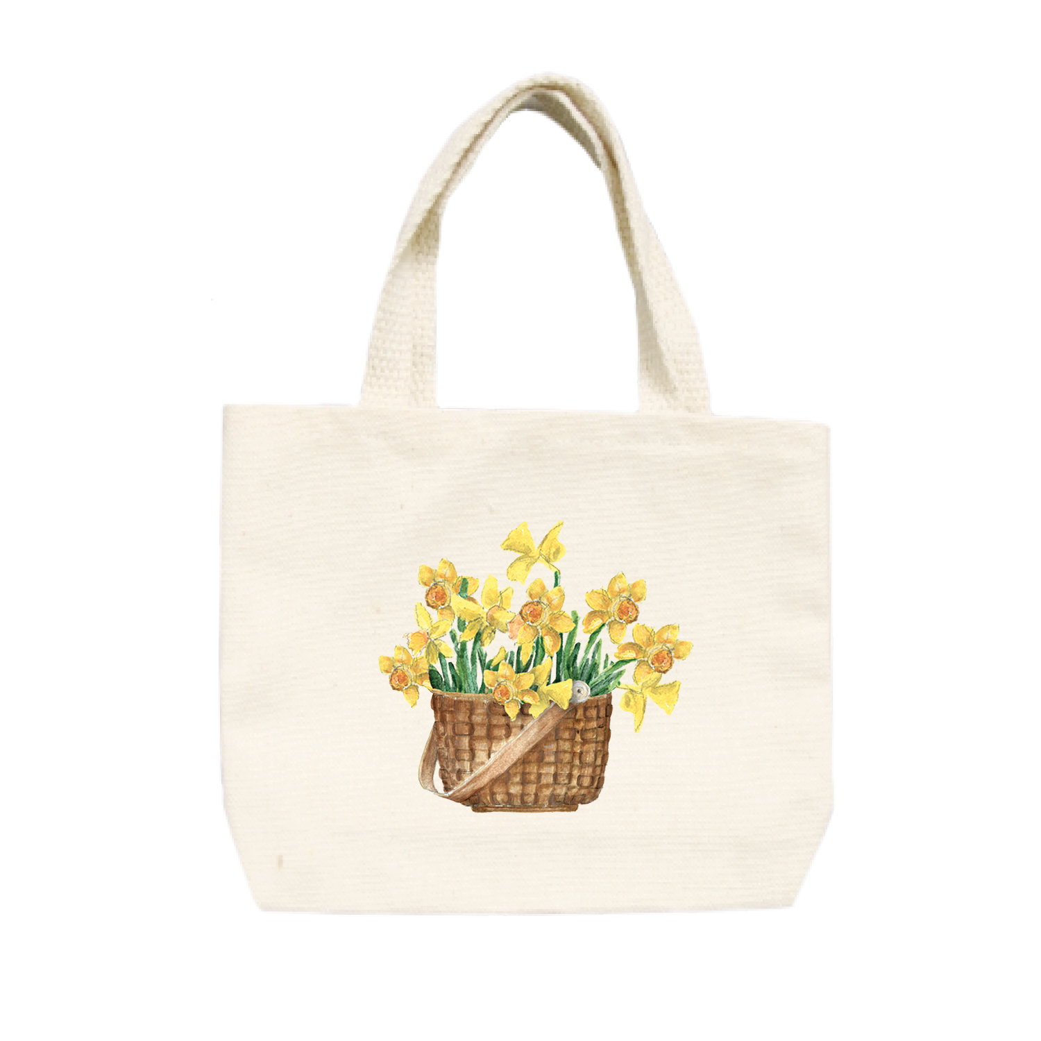 daffodils in nantucket basket small tote