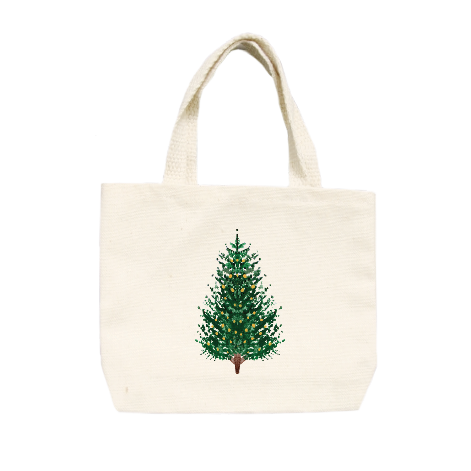 tree + white lights small tote