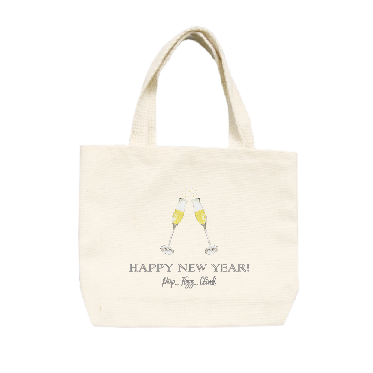 happy new year small tote