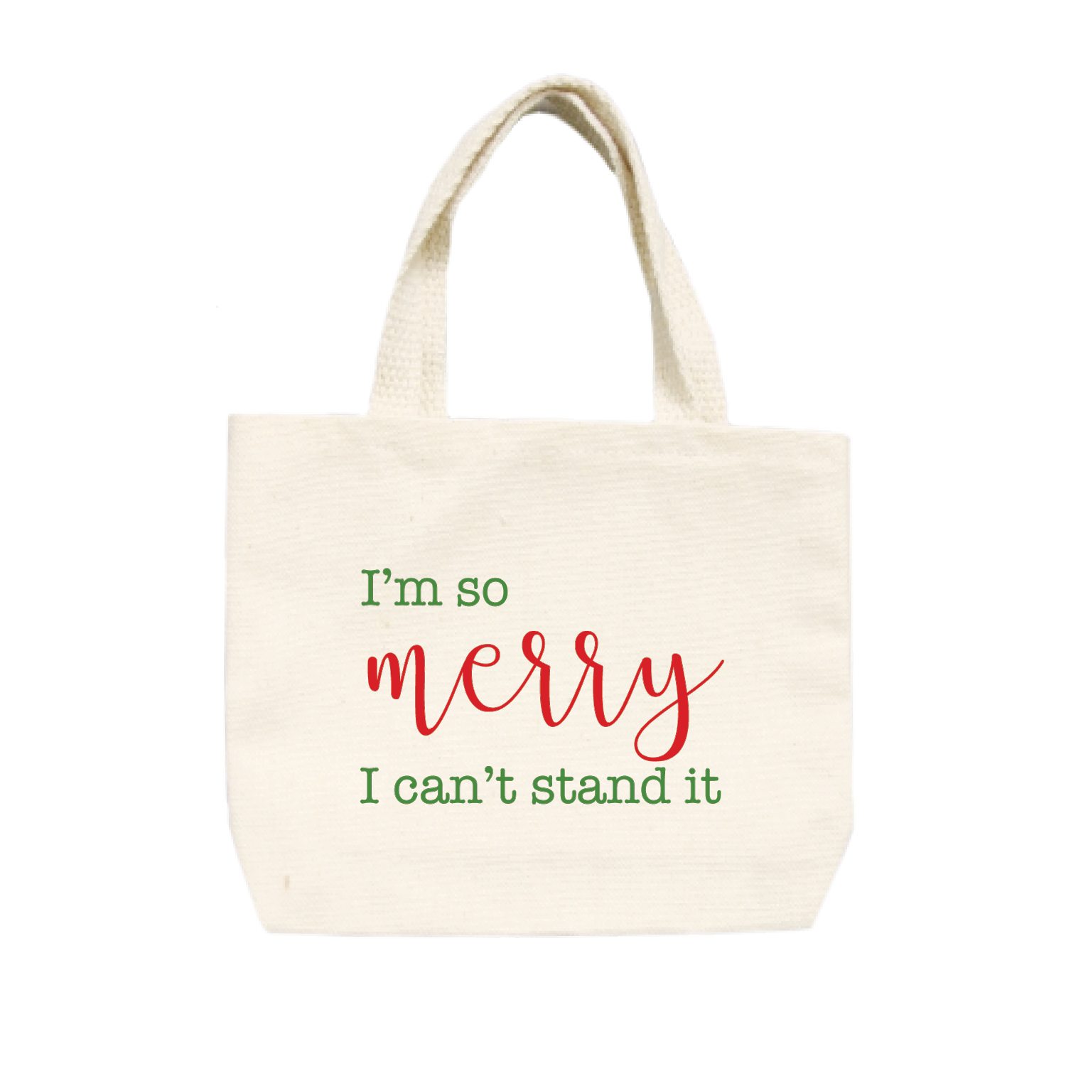 i'm so merry small tote