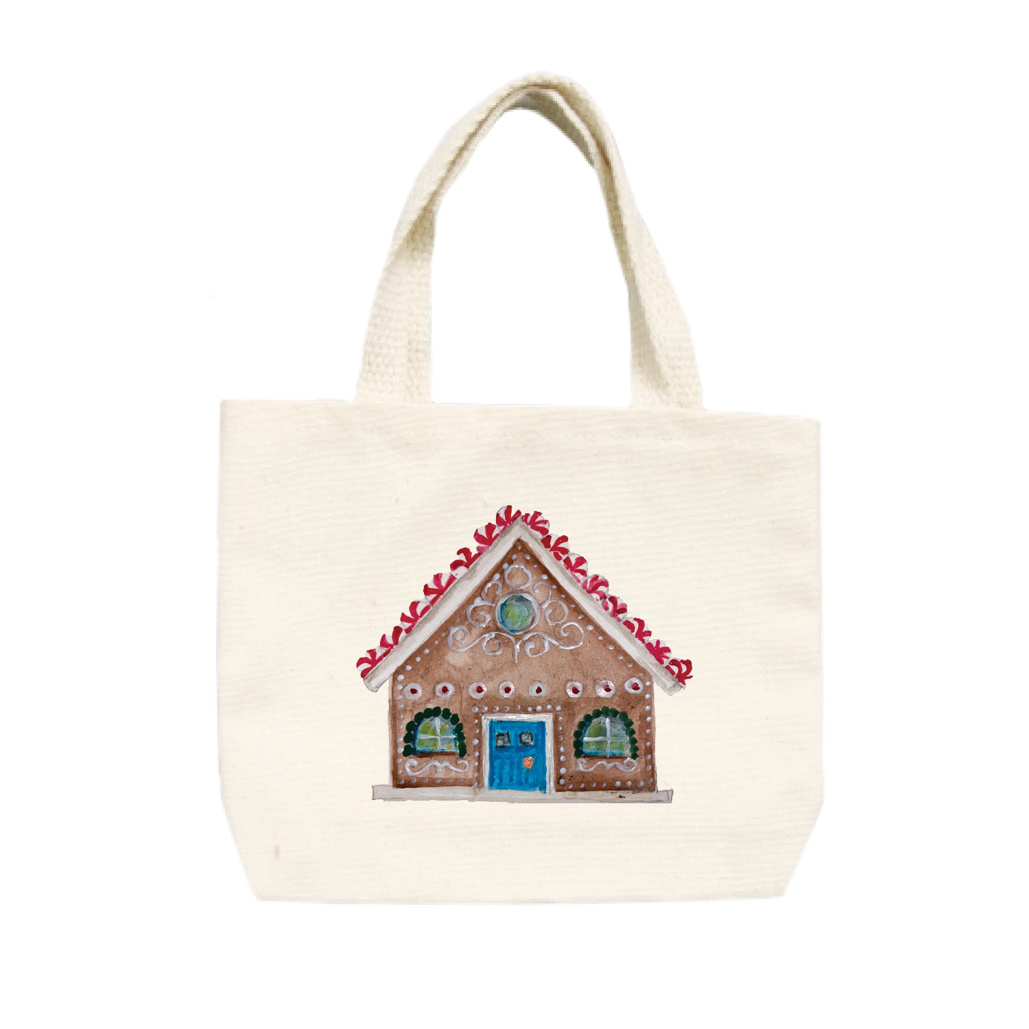 gingerbread house small tote
