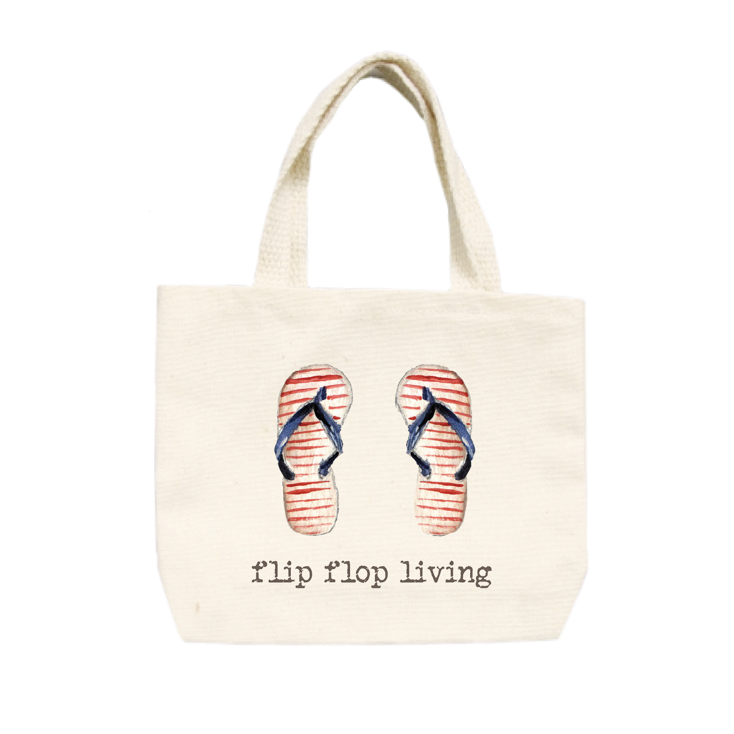 flip flop living small tote