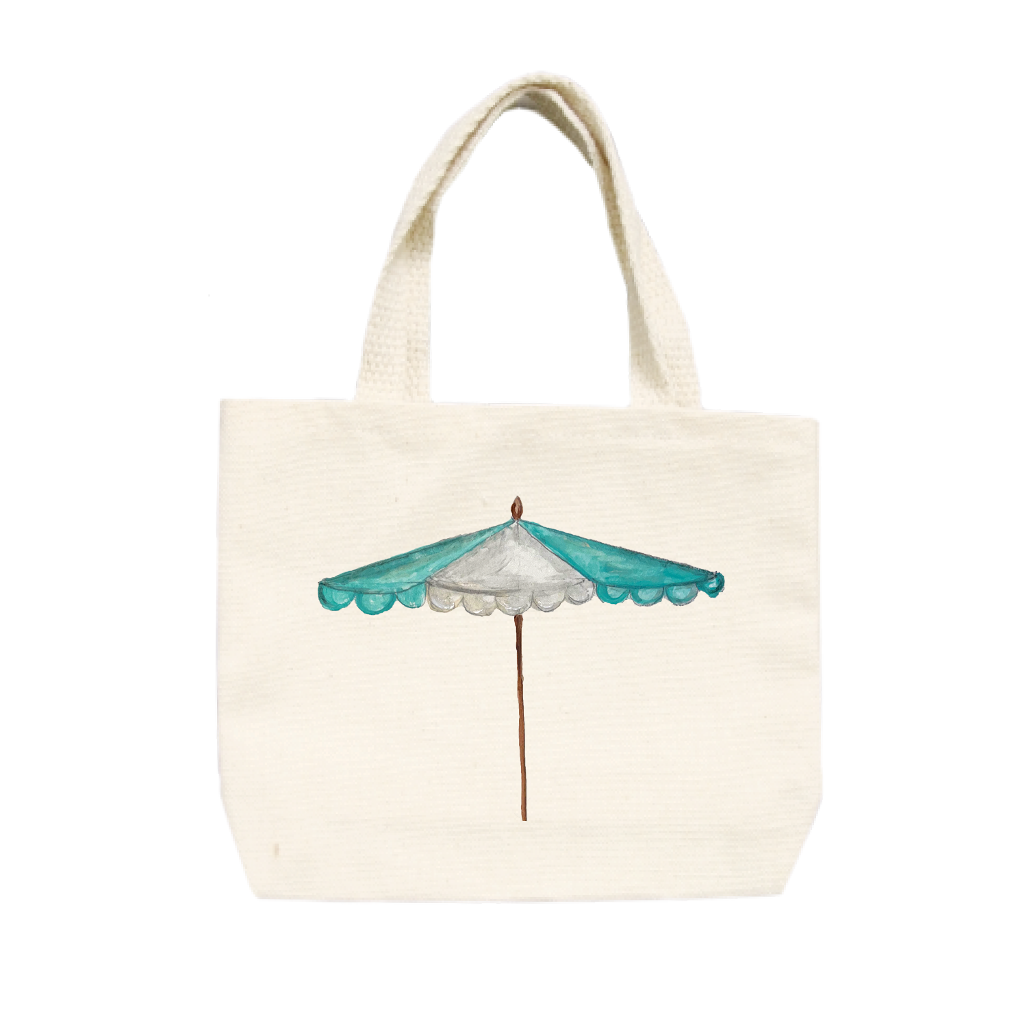 seafoam beach umbrella small tote