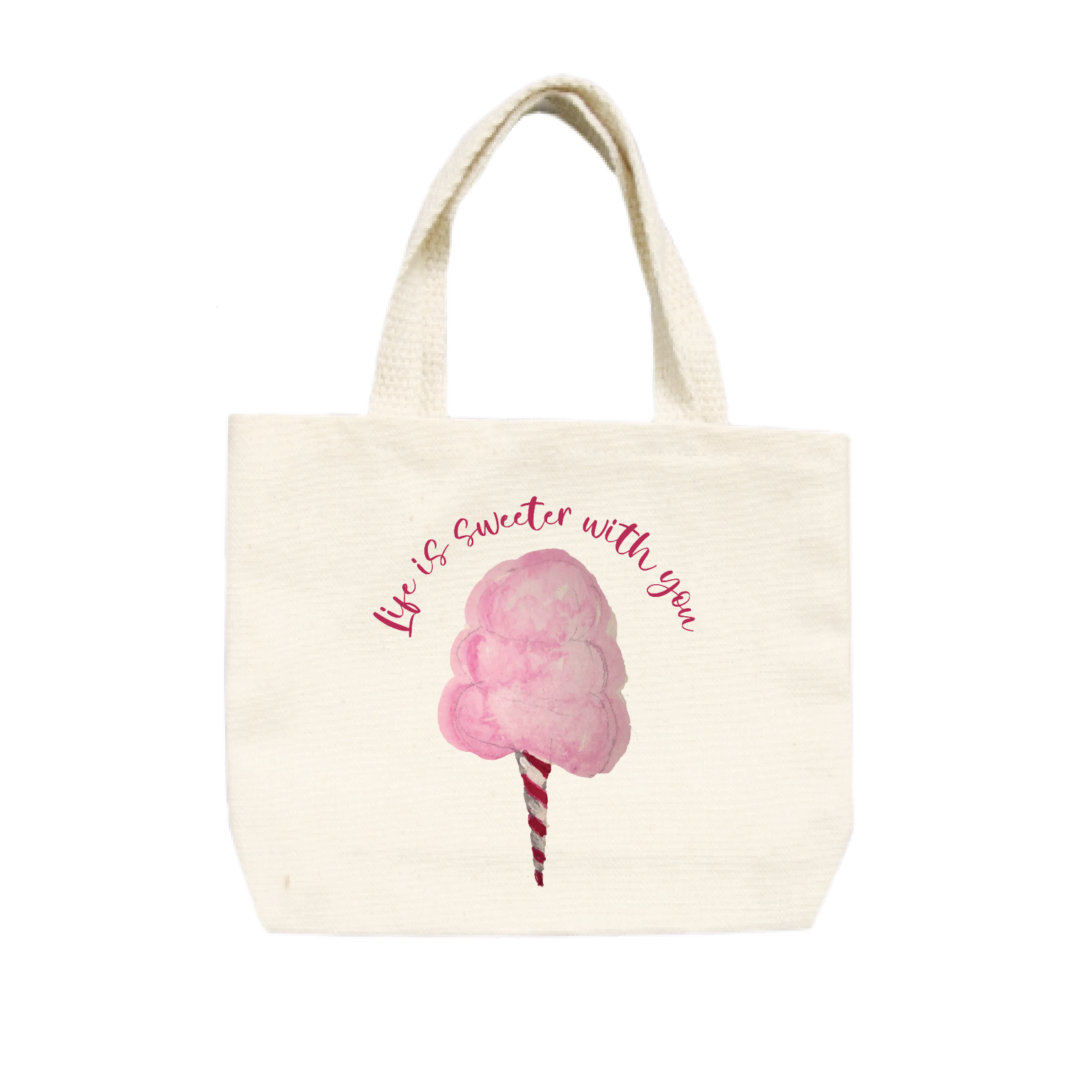 life is sweeter with you small tote