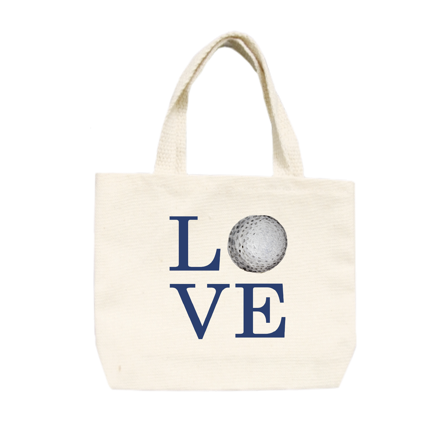 love golf navy small tote