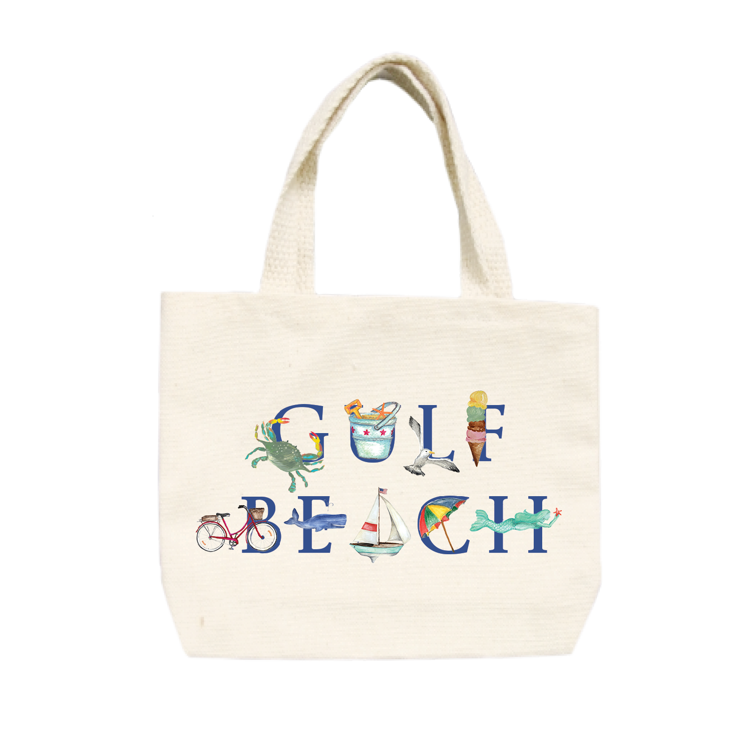 gulf beach small tote