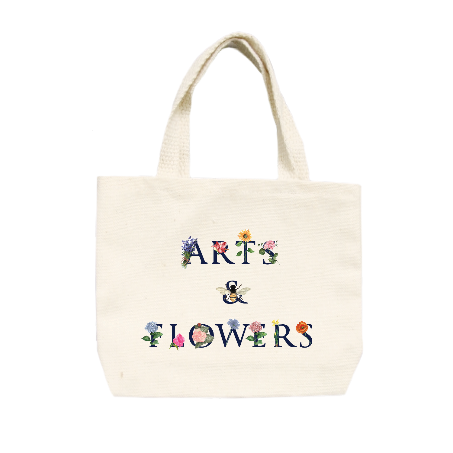 arts and flowers small tote