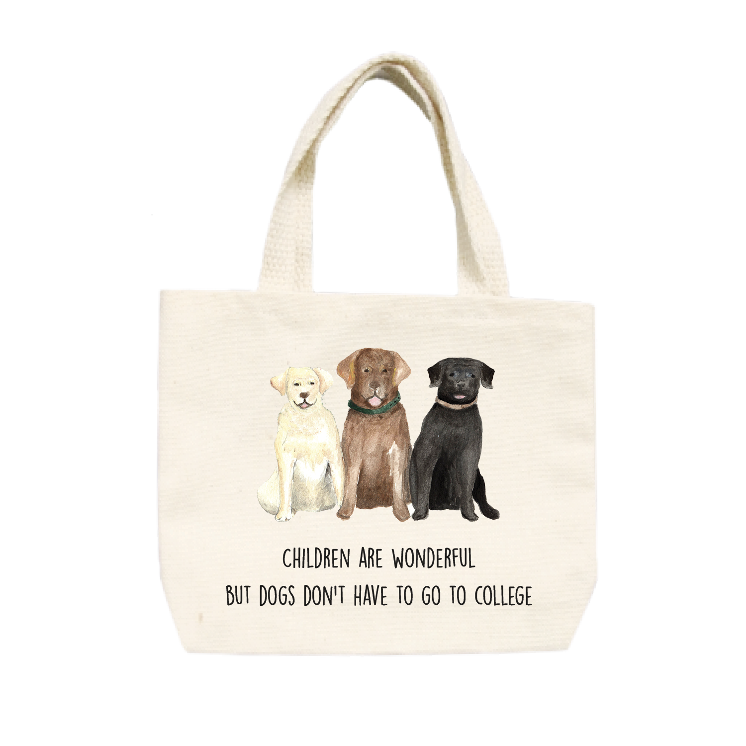 dogs college small tote