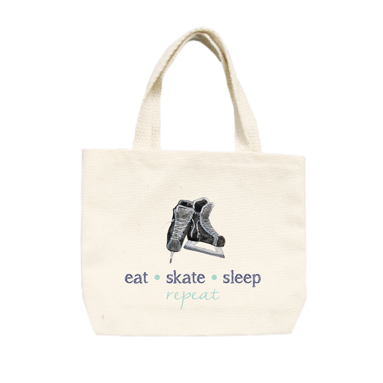 eat skate sleep repeat small tote