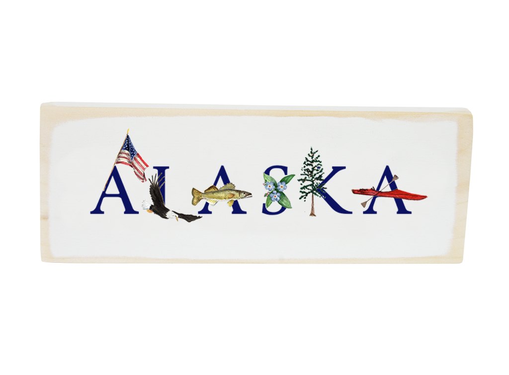 Alaska rectangle wood block
