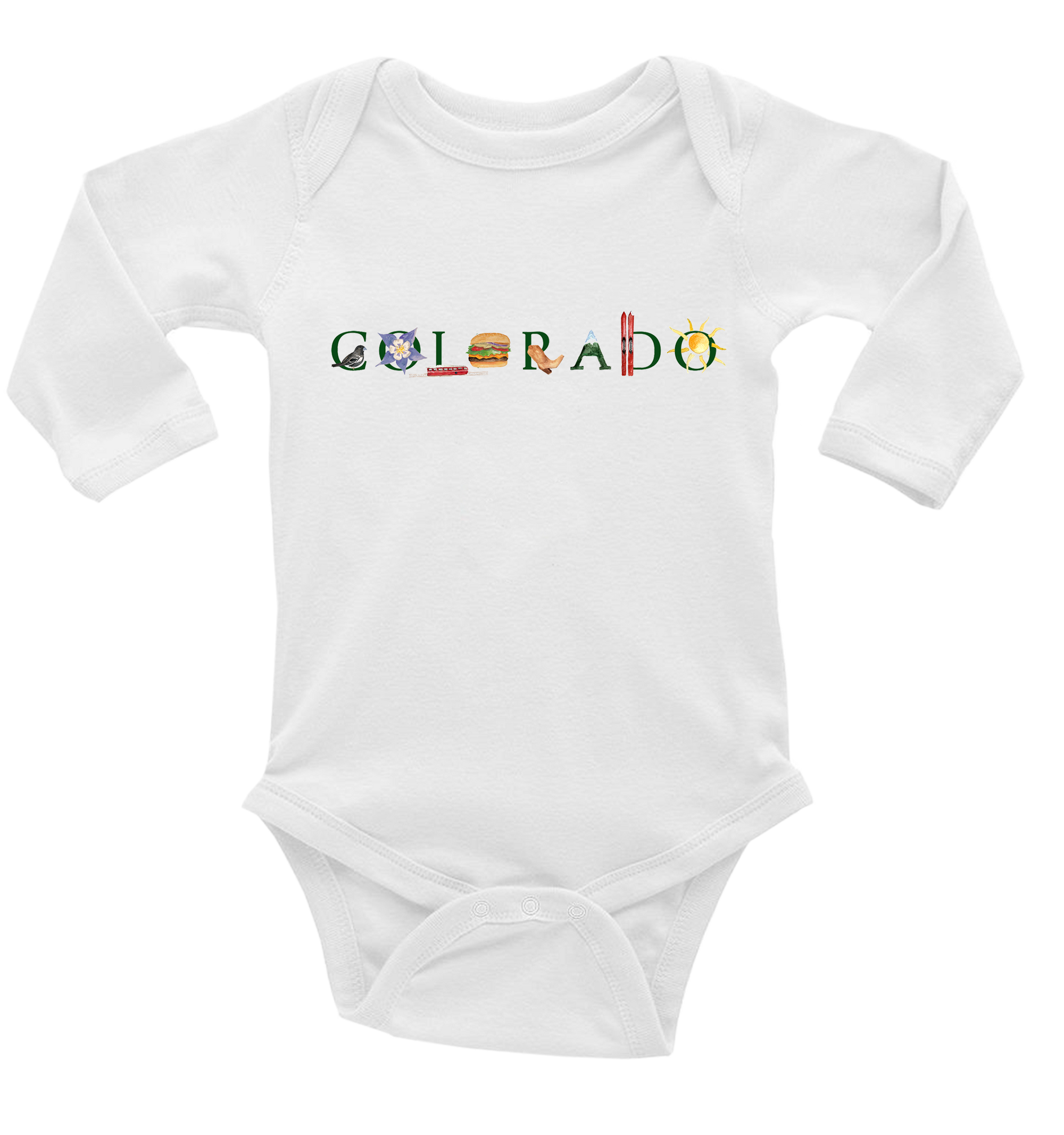 Colorado baby snap up long sleeve