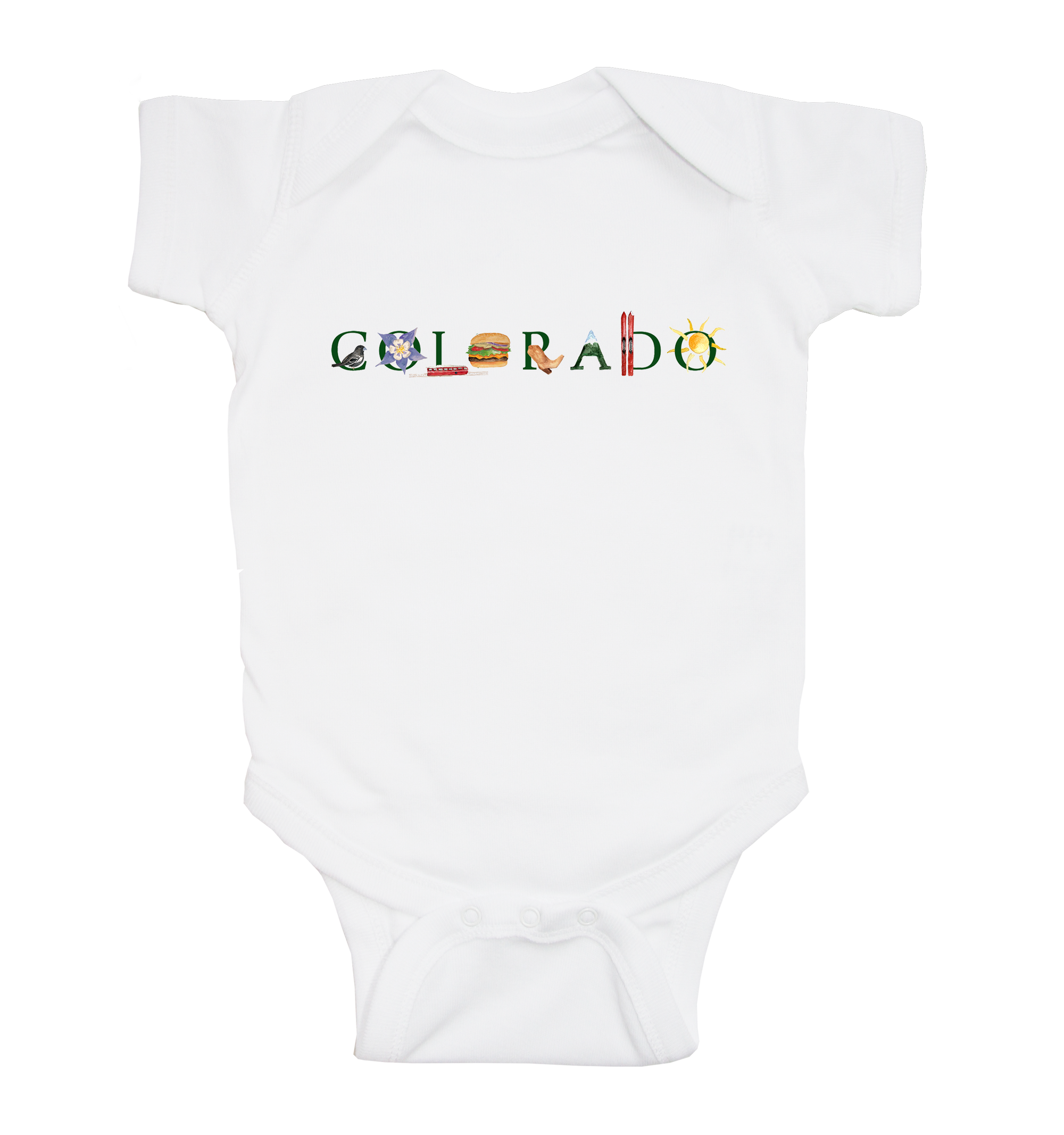 Colorado baby snap up short sleeve