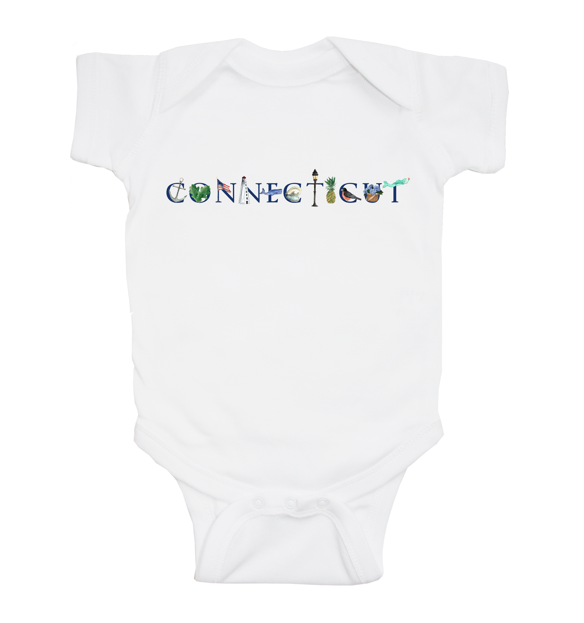 Connecticut baby snap up short sleeve