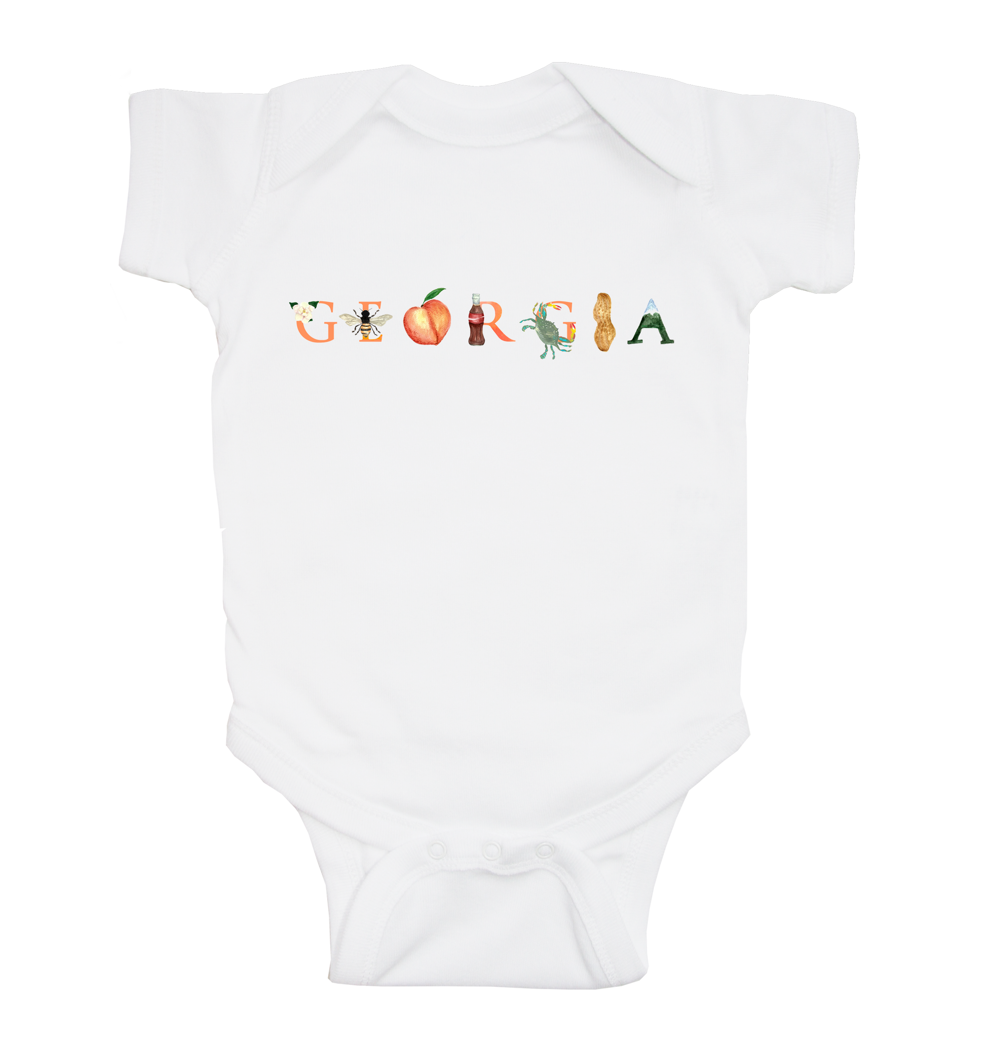 Georgia baby snap up short sleeve