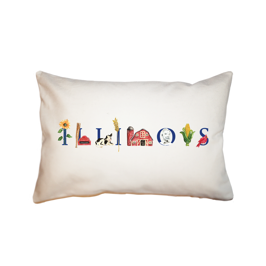 Illinois  small accent pillow