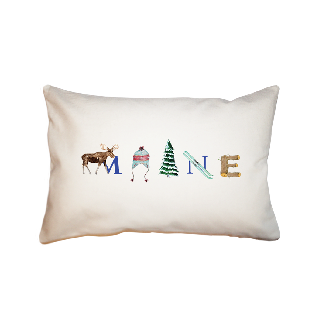 Maine Winter  small accent pillow