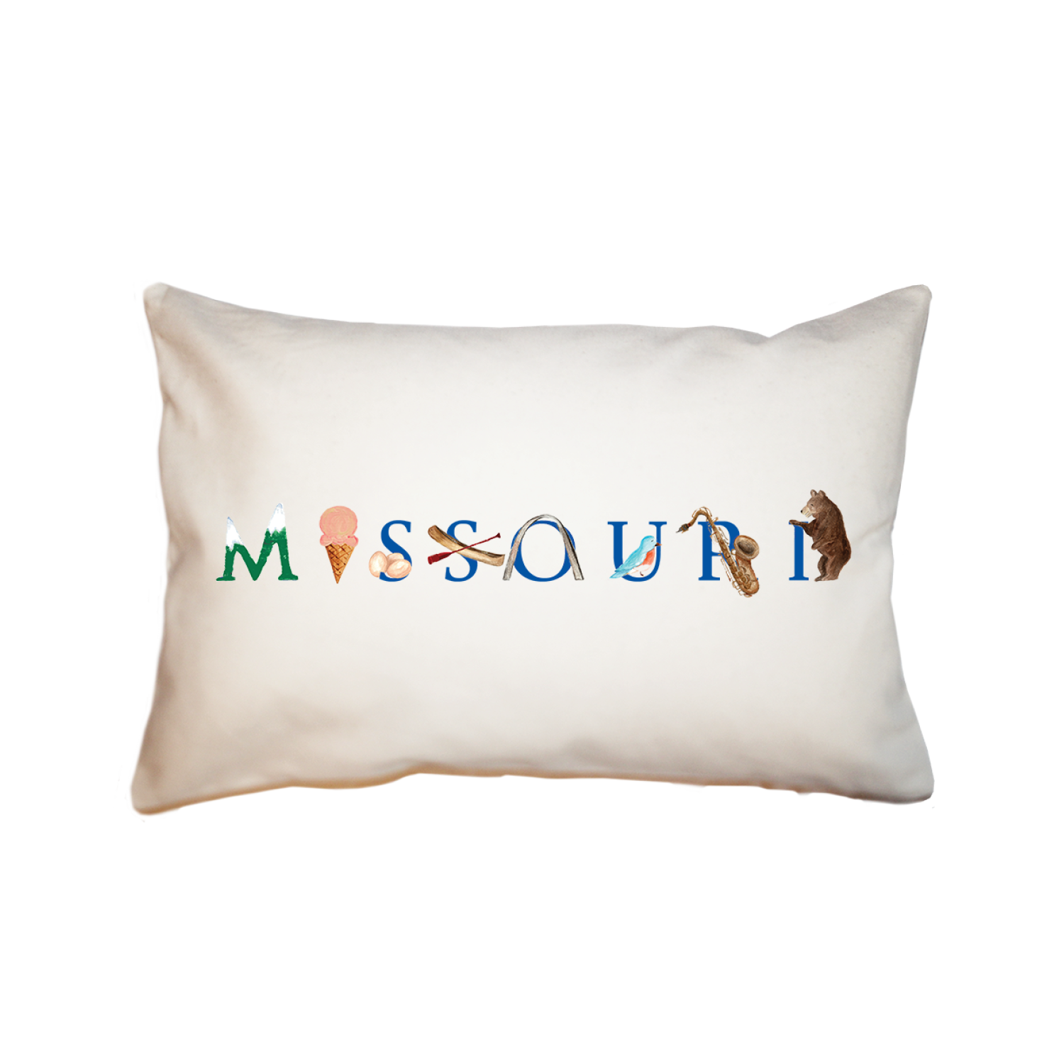 Missouri large rectangle pillow