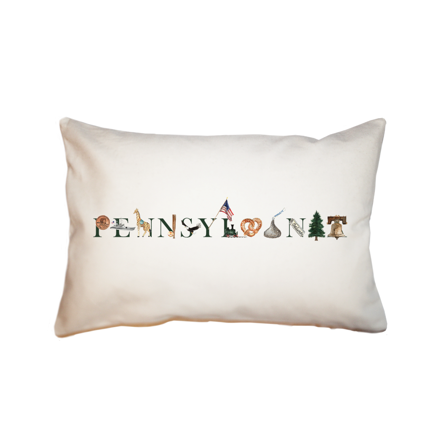 Pennsylvania large rectangle pillow